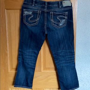 Silver Suki mid Capri